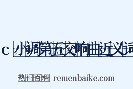 c小调第五交响曲近义词是什么意思的图片